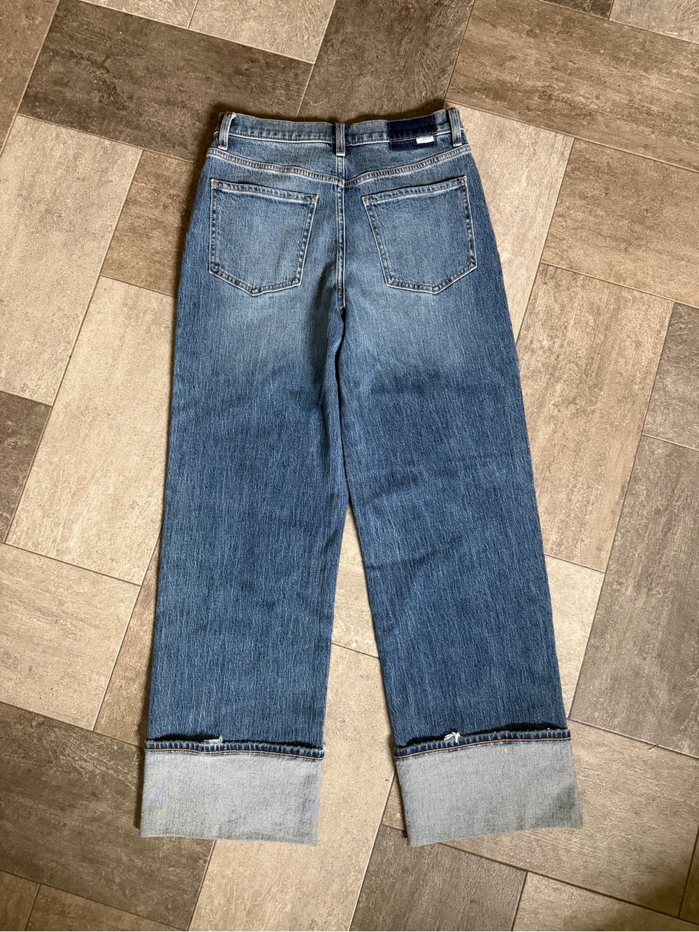 DAZE sz 29 EASTSIDE LOOSE CUFF IN RUSH HOUR Straight Leg Jeans - Picture 4 of 11